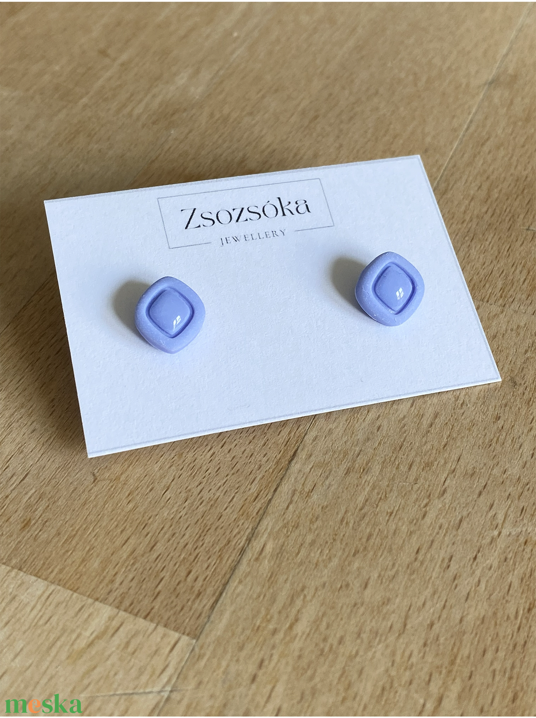 Tiney Blue pötty fülbevaló - ékszer - fülbevaló - pötty fülbevaló - Meska.hu