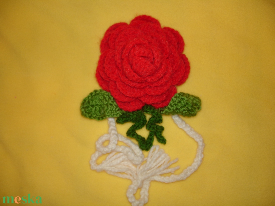 Függönyfogó horgolt rózsa -függöny összekötő - otthon & életmód - lakástextil - függöny és kiegészítő - függöny elkötő - Meska.hu