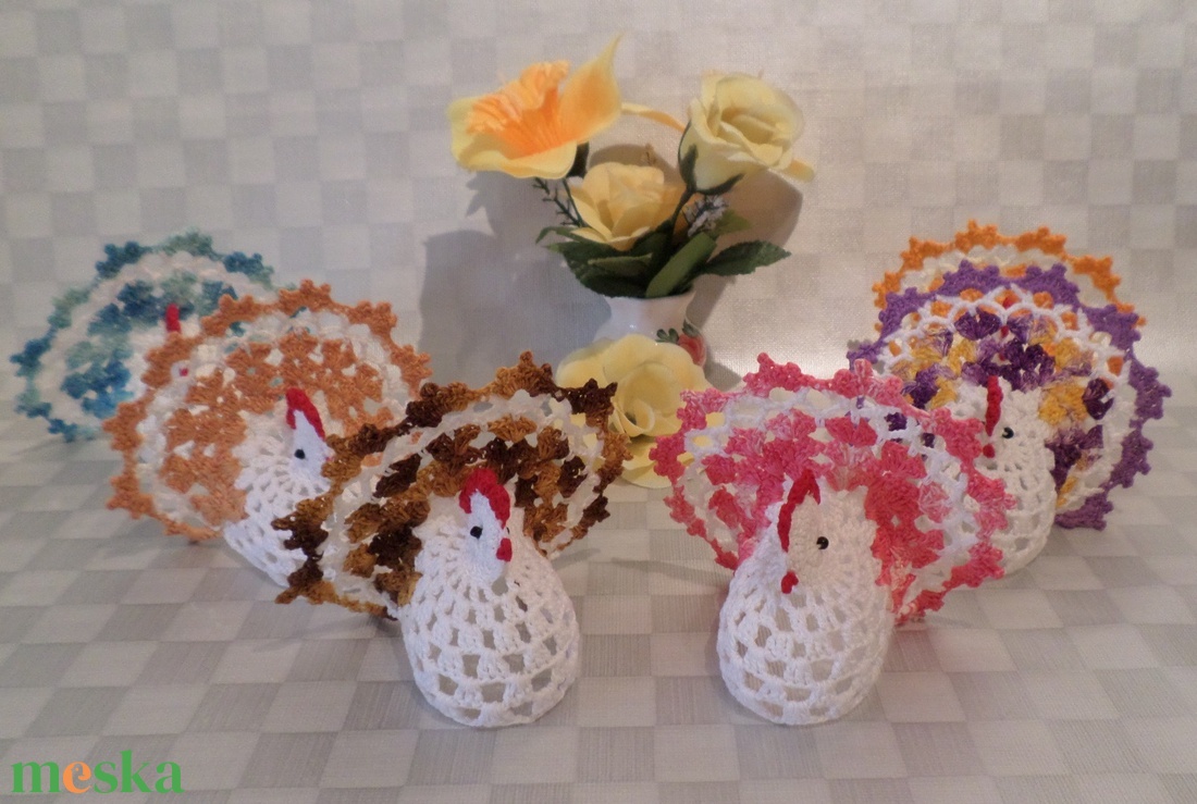 Húsvét horgolt tyúk  - otthon & életmód - dekoráció - asztal és polc dekoráció - asztaldísz - Meska.hu
