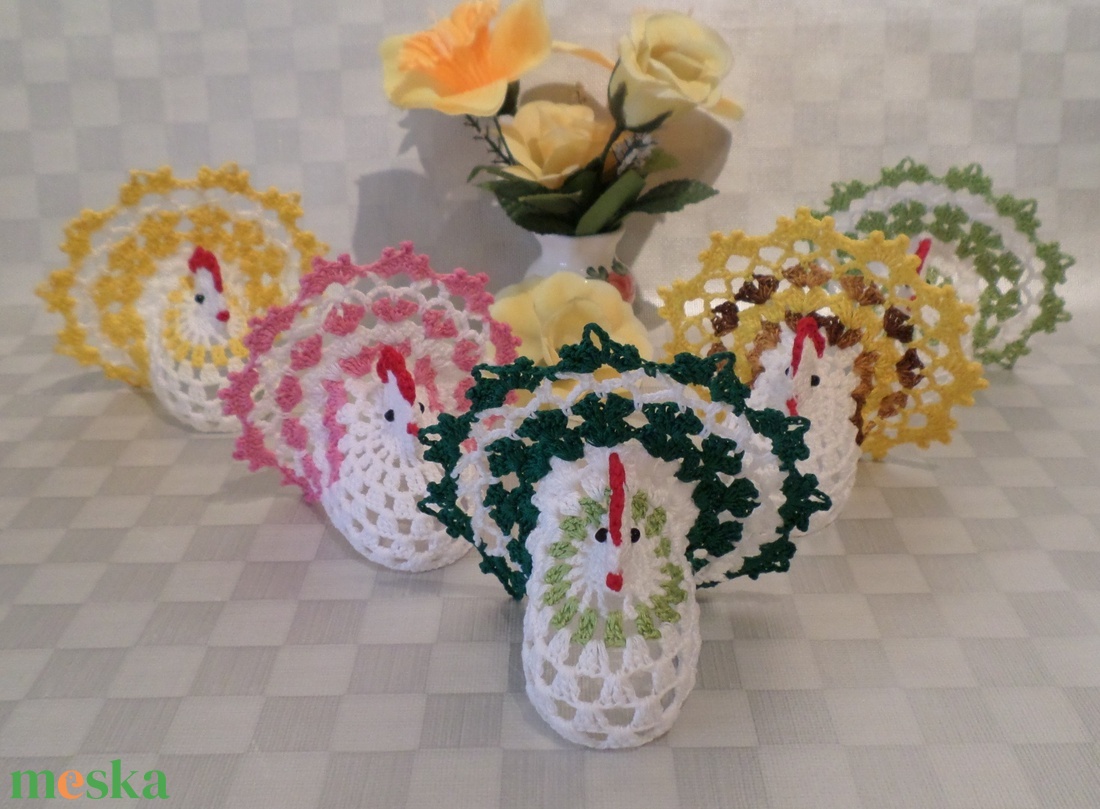 Húsvét horgolt tyúk  - otthon & életmód - dekoráció - asztal és polc dekoráció - asztaldísz - Meska.hu