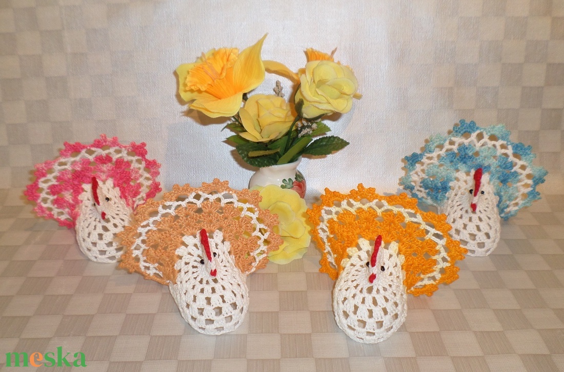 Húsvét horgolt tyúk  - otthon & életmód - dekoráció - asztal és polc dekoráció - asztaldísz - Meska.hu
