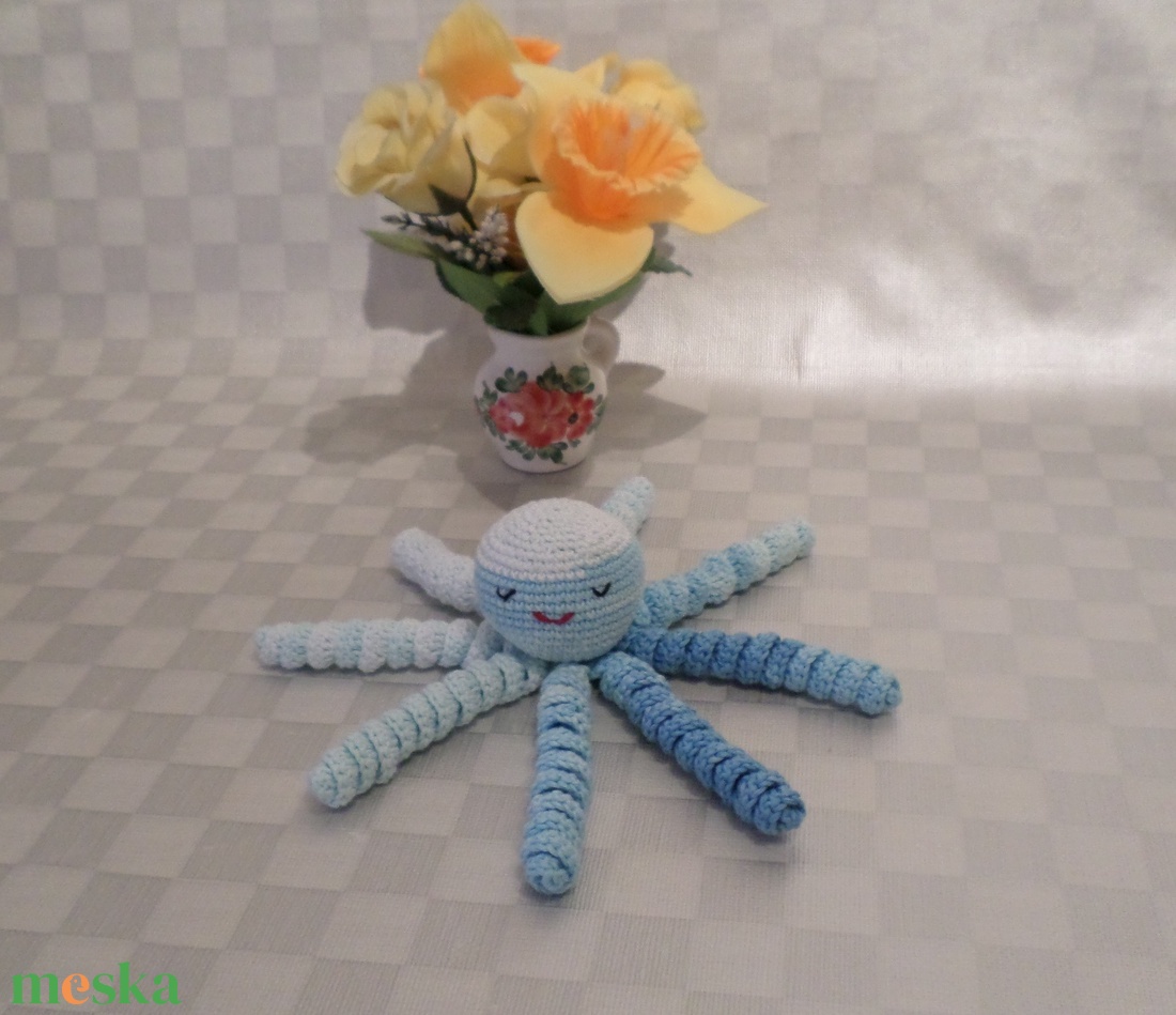 Babajáték polip amigurumi figura színes - játék & sport - plüssállat & játékfigura - polip - Meska.hu