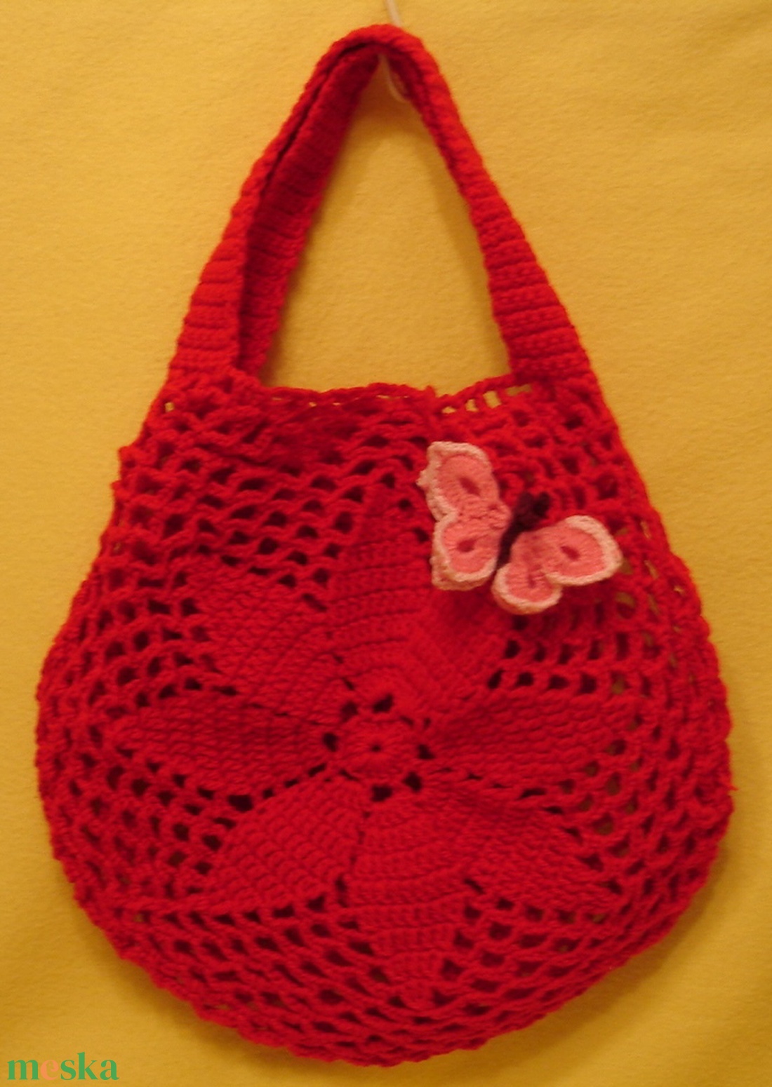  Bevásárló táska horgolt táska szatyor strand táska - táska & tok - kézitáska & válltáska - kézitáska - Meska.hu