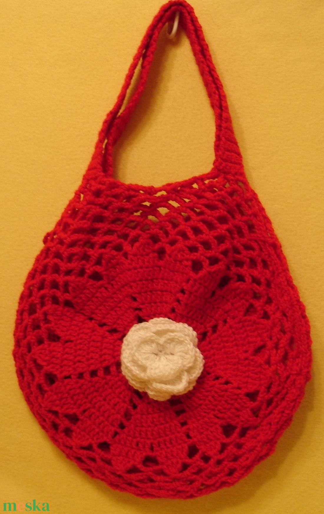  Bevásárló táska horgolt táska szatyor strand táska - táska & tok - kézitáska & válltáska - kézitáska - Meska.hu