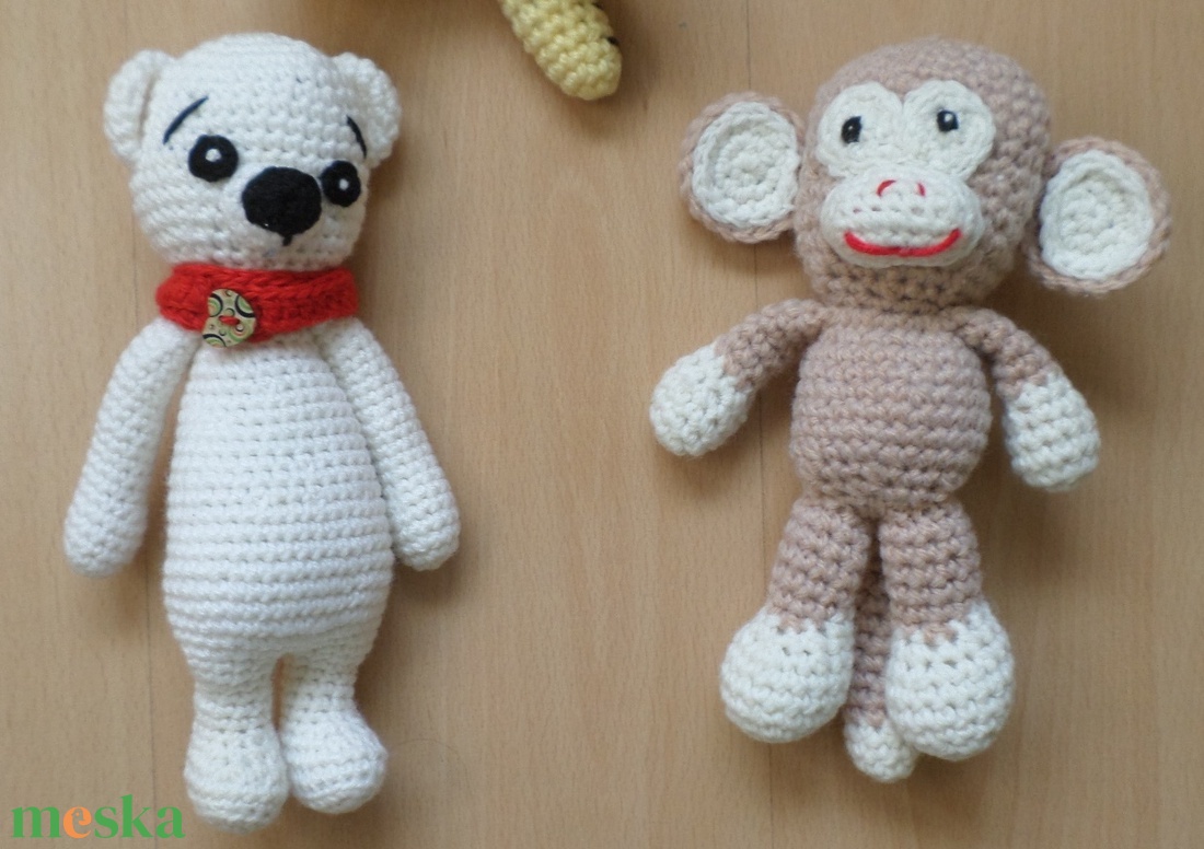 Közepes méretű   amigurumi figurák egyben eladó 6 db - játék & sport - készségfejlesztő és logikai játék - toronyépítő- és egyensúlyozó játékok - Meska.hu
