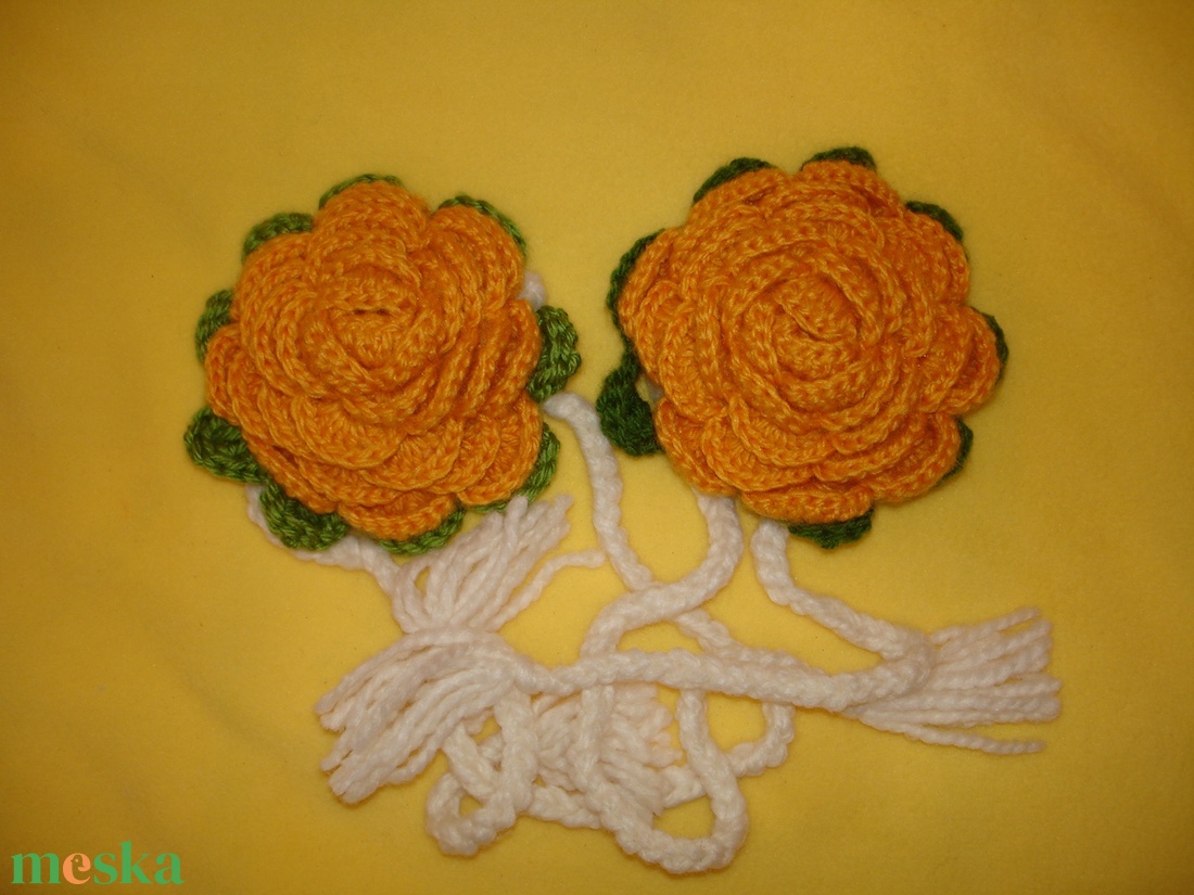 Függönyfogó horgolt rózsa -függöny összekötő - otthon & életmód - lakástextil - függöny és kiegészítő - függöny elkötő - Meska.hu