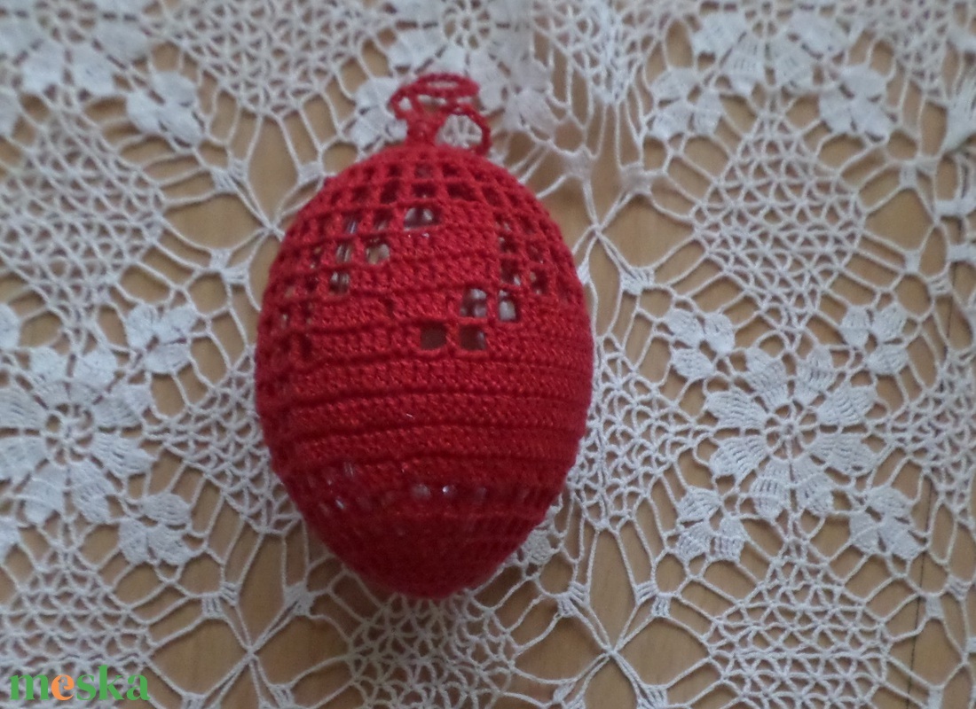 Húsvét horgolt tojás 8 cm - otthon & életmód - dekoráció - asztal és polc dekoráció - asztaldísz - Meska.hu