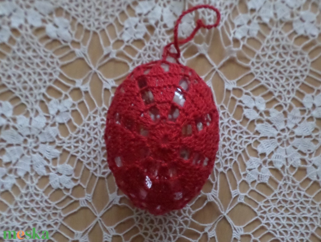 Húsvét horgolt tojás 8 cm - otthon & életmód - dekoráció - asztal és polc dekoráció - asztaldísz - Meska.hu