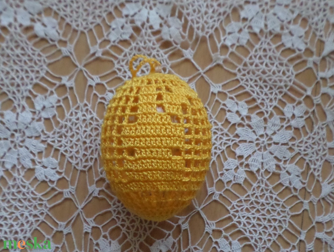 Húsvét horgolt tojás 8 cm - otthon & életmód - dekoráció - asztal és polc dekoráció - asztaldísz - Meska.hu