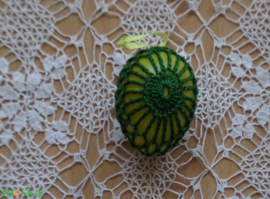 Húsvét horgolt tojás 6 cm - otthon & életmód - dekoráció - asztal és polc dekoráció - asztaldísz - Meska.hu