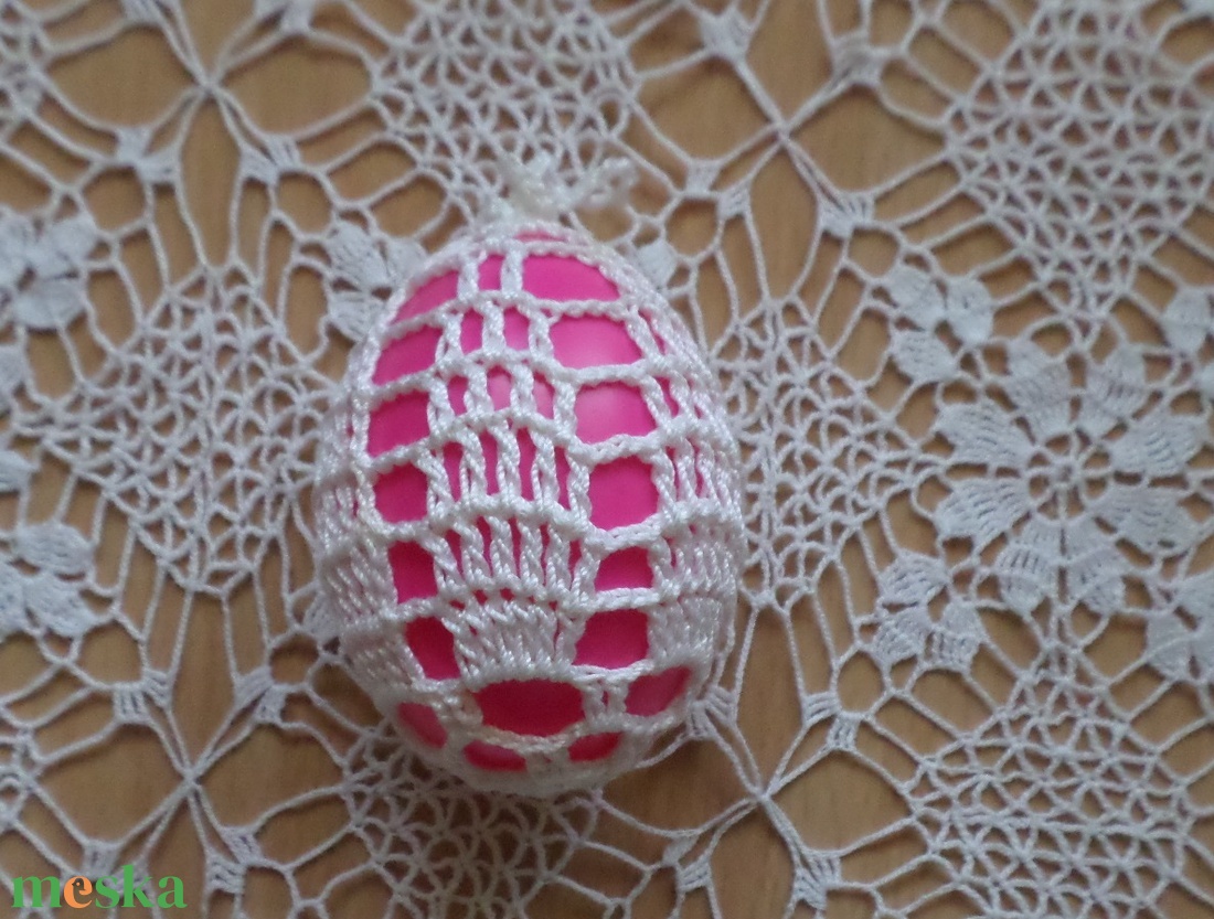 Húsvét horgolt tojás 6 cm - otthon & életmód - dekoráció - asztal és polc dekoráció - asztaldísz - Meska.hu