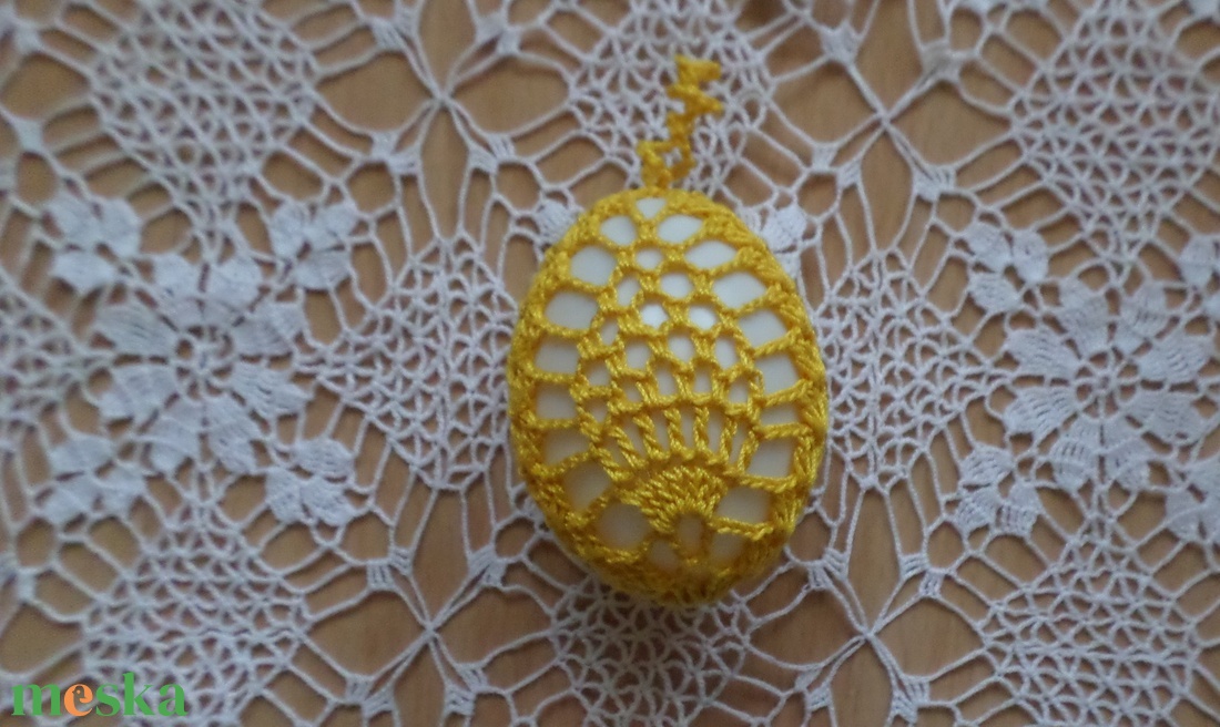 Húsvét horgolt tojás 6 cm - otthon & életmód - dekoráció - asztal és polc dekoráció - asztaldísz - Meska.hu