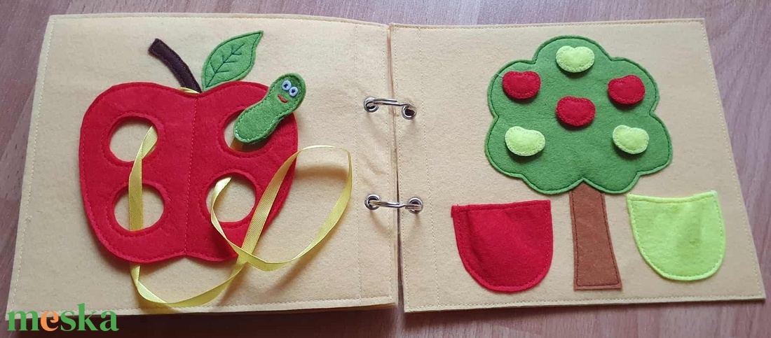 Csendes könyv, Matató foglalkoztató, Montessori játék - játék & sport - készségfejlesztő és logikai játék - montessori szivárvány, waldorf játékok - Meska.hu
