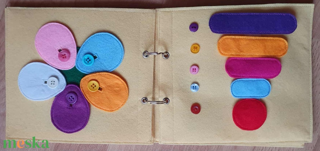 Csendes könyv, Matató foglalkoztató, Montessori játék - játék & sport - készségfejlesztő és logikai játék - montessori szivárvány, waldorf játékok - Meska.hu