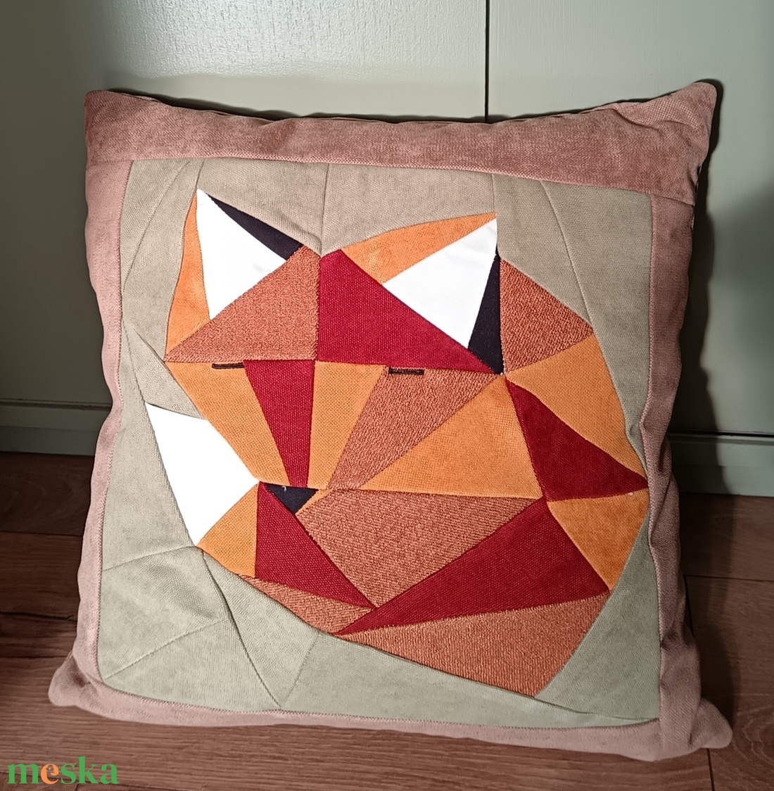 Rókapapa - baba - mama - babaszoba-dekoráció - gyerek díszpárna - Meska.hu