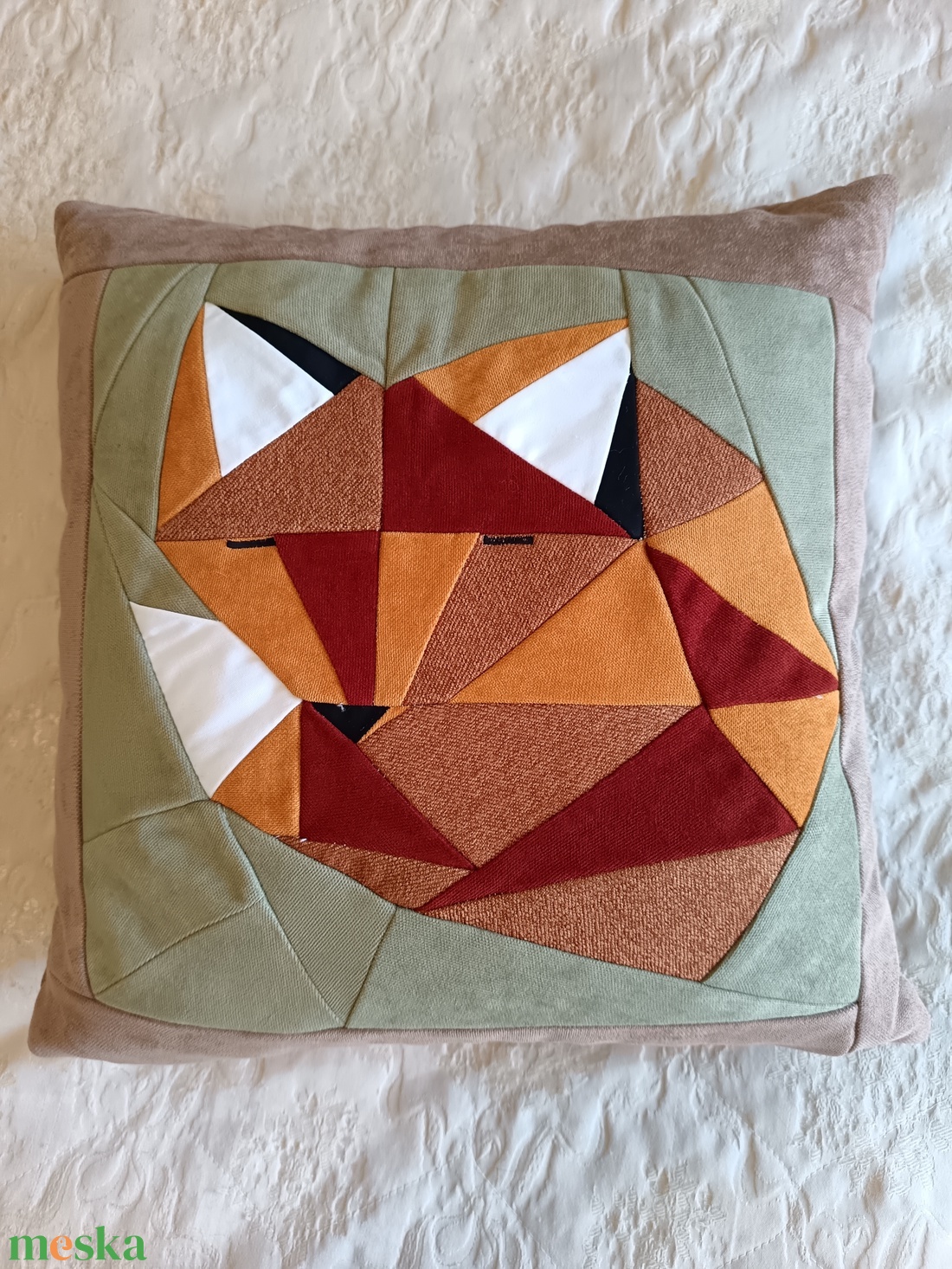 Rókapapa - baba - mama - babaszoba-dekoráció - gyerek díszpárna - Meska.hu