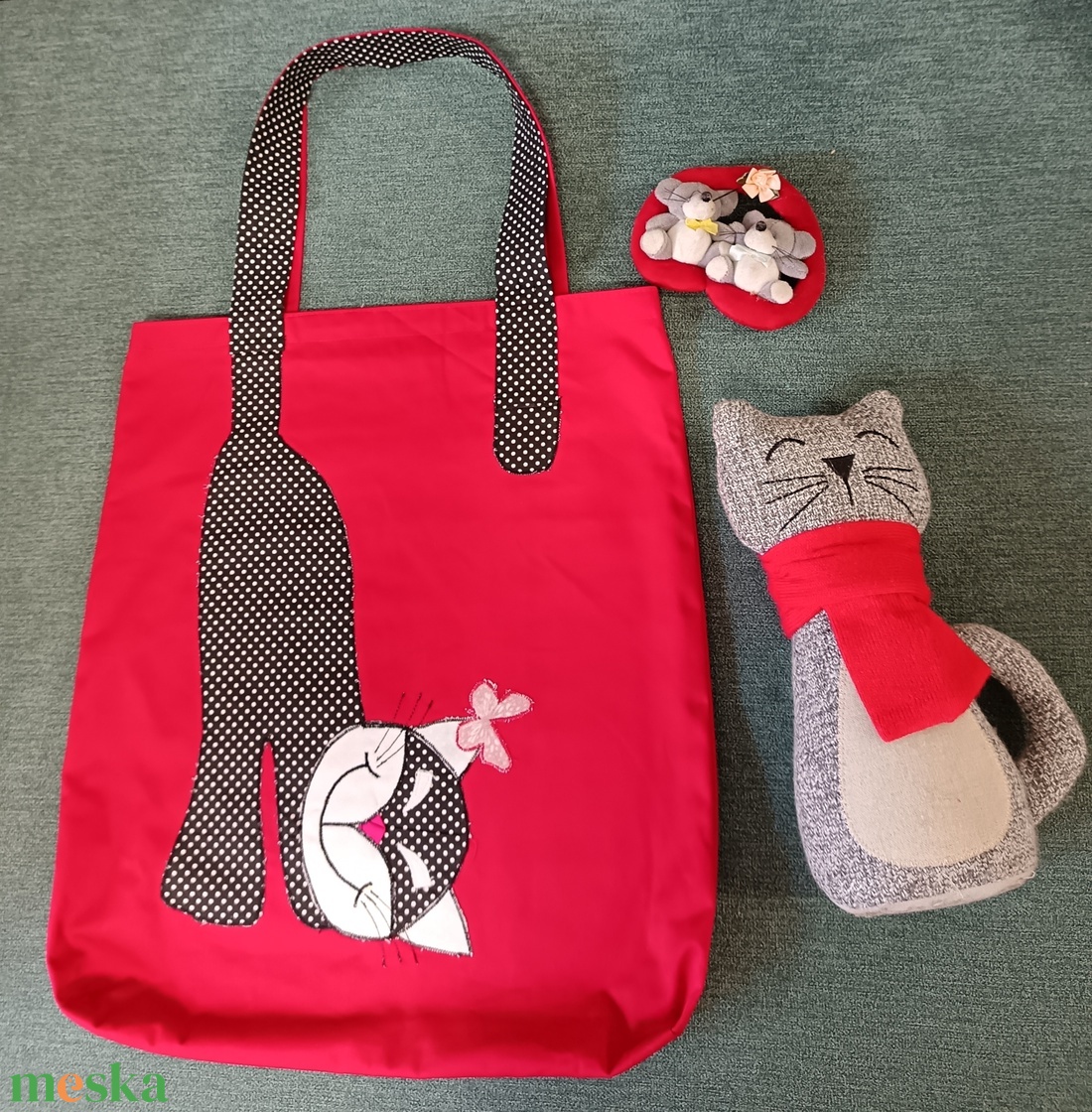 Pillangós cica  - táska & tok - kézitáska & válltáska - válltáska - Meska.hu