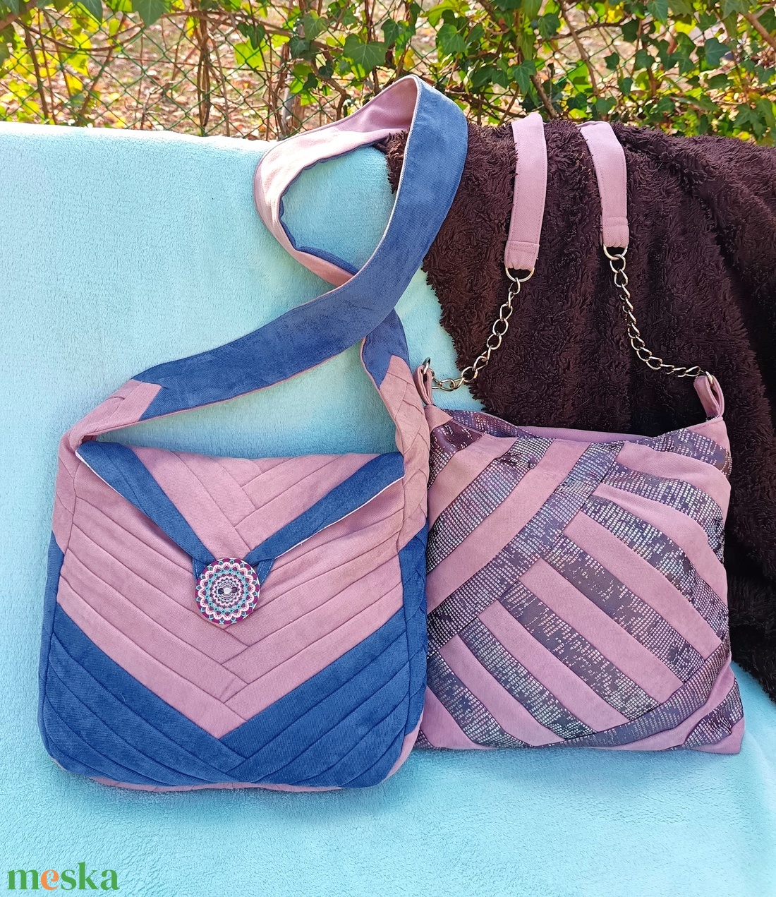 Ragyogó pasztell - táska & tok - kézitáska & válltáska - vállon átvethető táska - Meska.hu