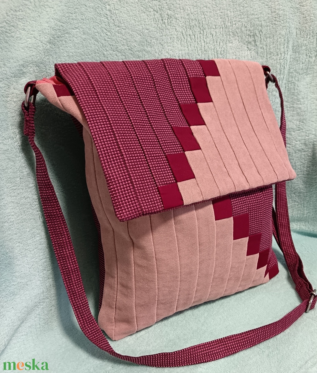 Mályvarózsa - táska & tok - kézitáska & válltáska - vállon átvethető táska - Meska.hu