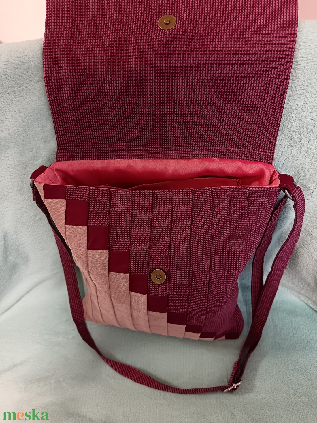 Mályvarózsa - táska & tok - kézitáska & válltáska - vállon átvethető táska - Meska.hu