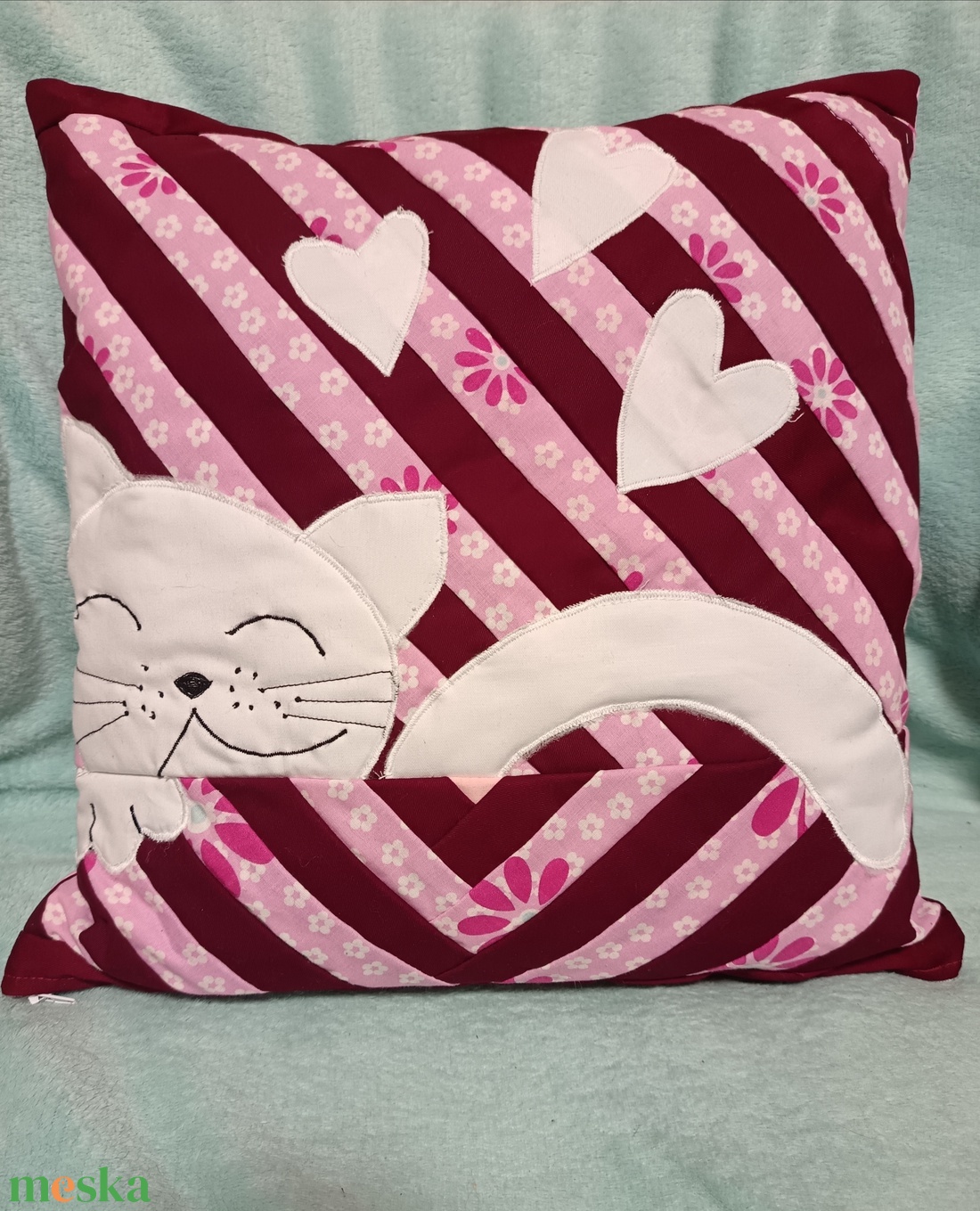 Cicás díszpárna kollekció (rózsaszín) - baba - mama - babaszoba dekoráció - gyerek díszpárna - Meska.hu