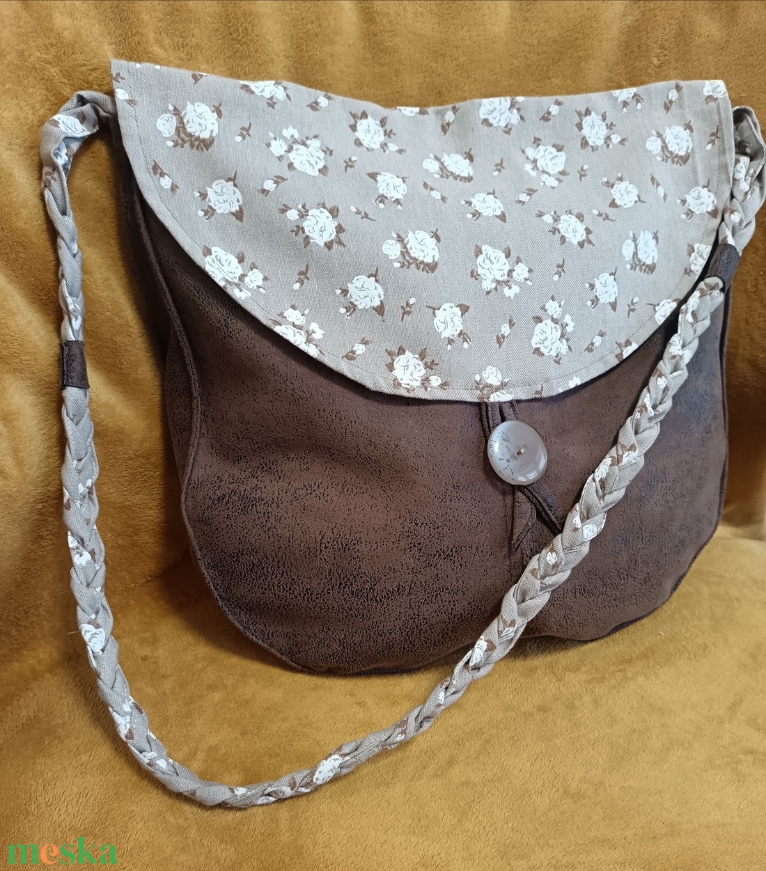 Fonott tarisznya - táska & tok - kézitáska & válltáska - tarisznya - Meska.hu