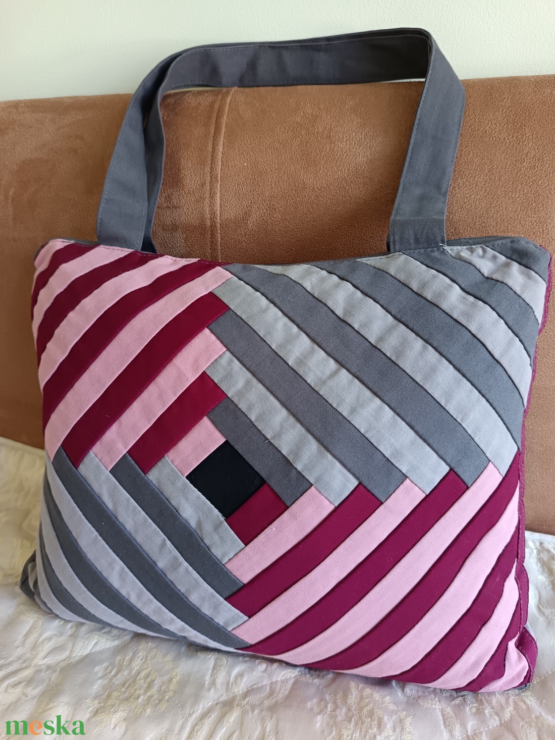 Csíkos csodás (válltáska) - táska & tok - kézitáska & válltáska - válltáska - Meska.hu