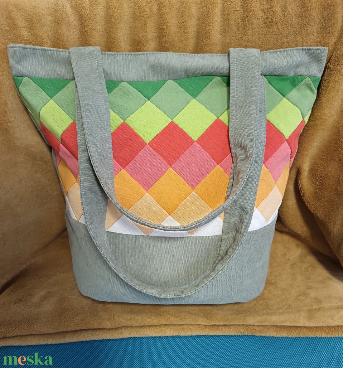 Zöld és narancssárga (válltáska) - táska & tok - kézitáska & válltáska - válltáska - Meska.hu