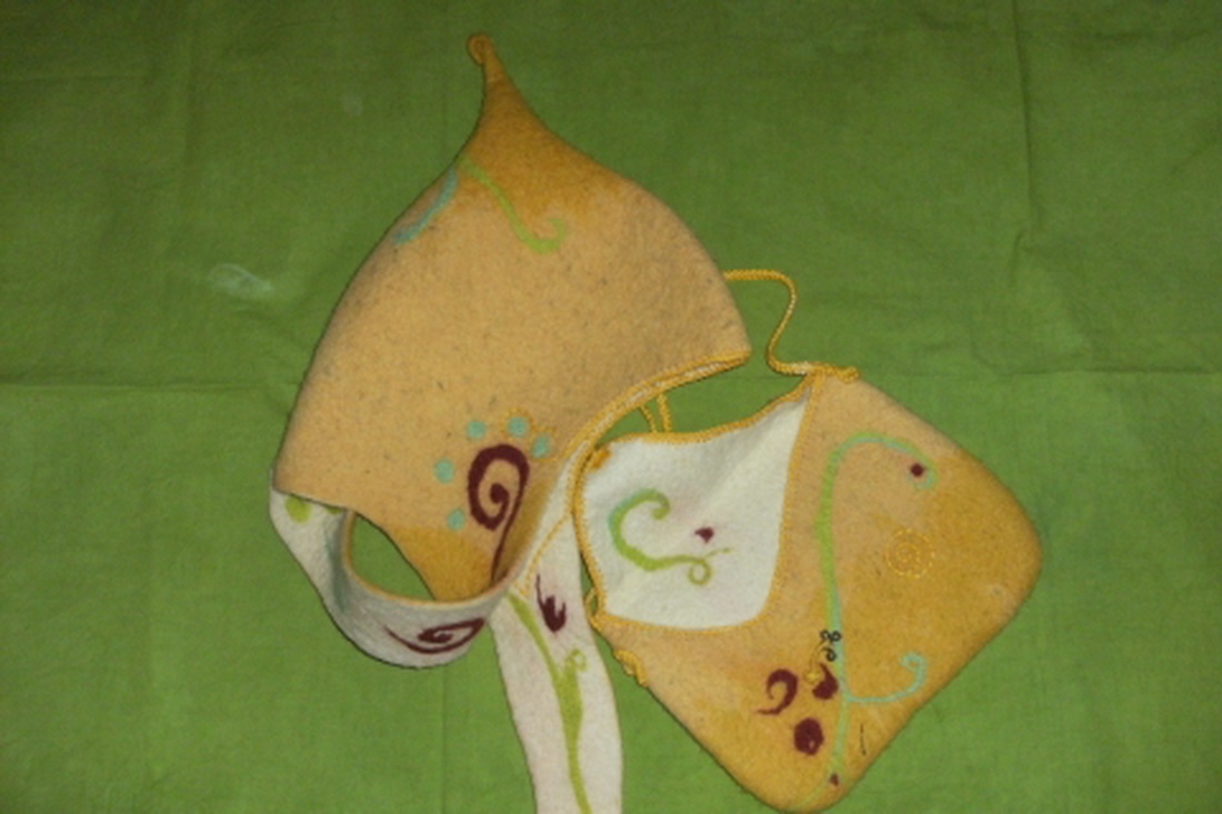 AKCIÓ.. és további kedvezmény március első hetében!! : kislány sapka kistáskával :) -  - Meska.hu