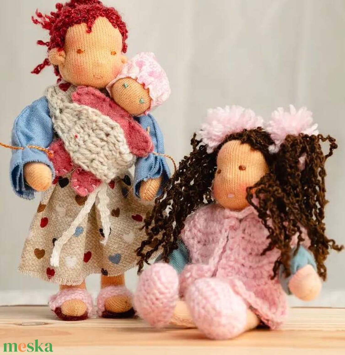 Babaházas babacsalád - játék & sport - baba & babaház - öltöztethető baba - Meska.hu