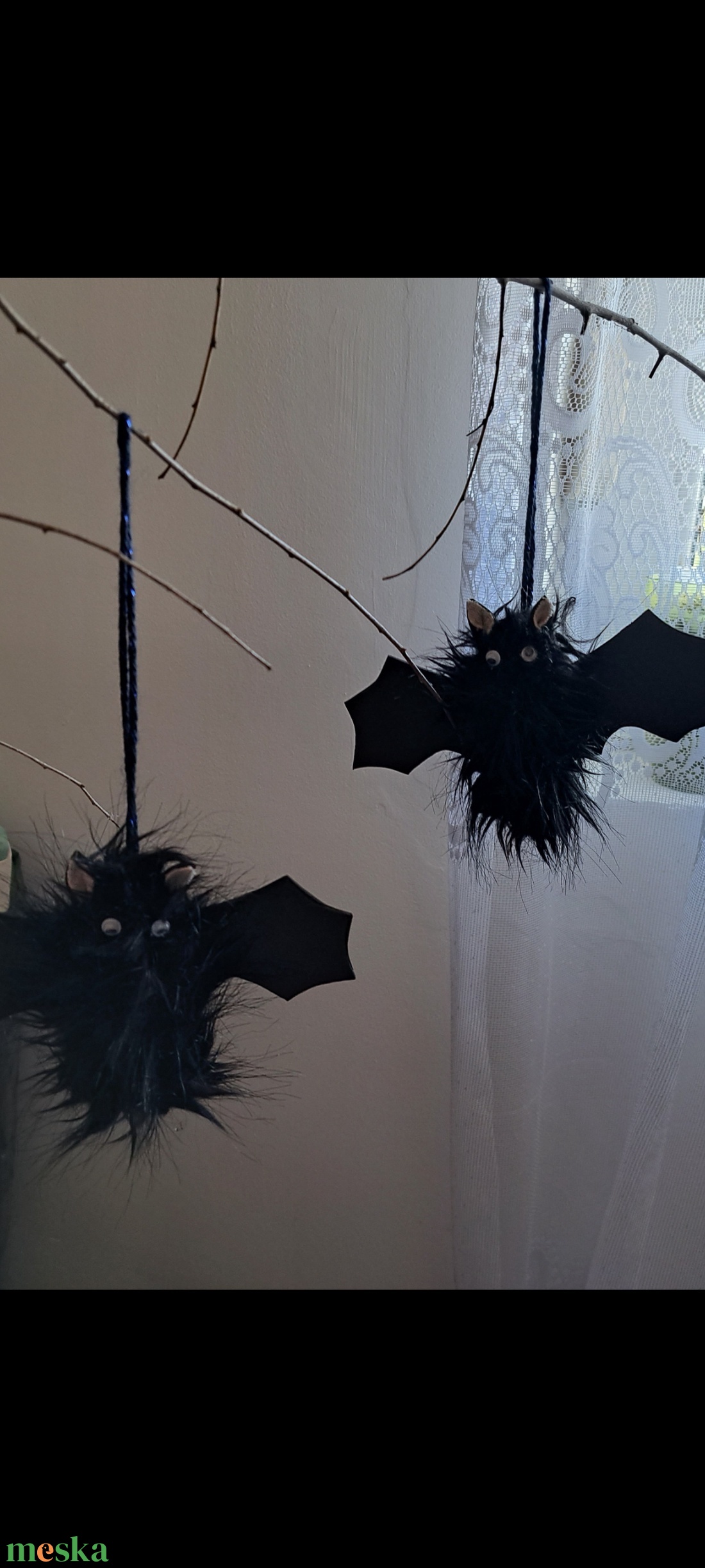 Denevér Haloween-re  - otthon & életmód - dekoráció - halloween - halloweeni ajtódíszek és ablakdíszek - Meska.hu