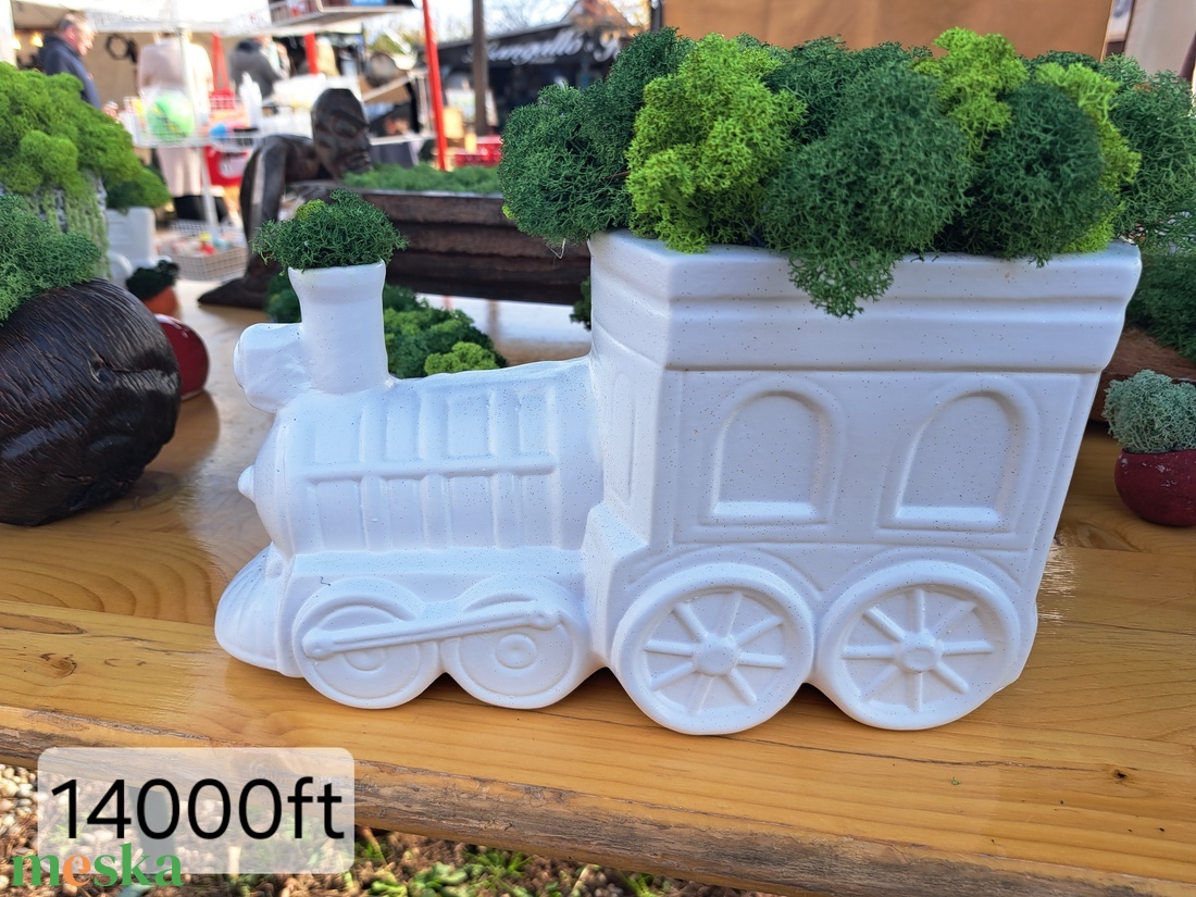 Zúzmó Vonat,Autó - otthon & életmód - dekoráció - asztal és polc dekoráció - zuzmódekoráció, mohadekoráció - Meska.hu