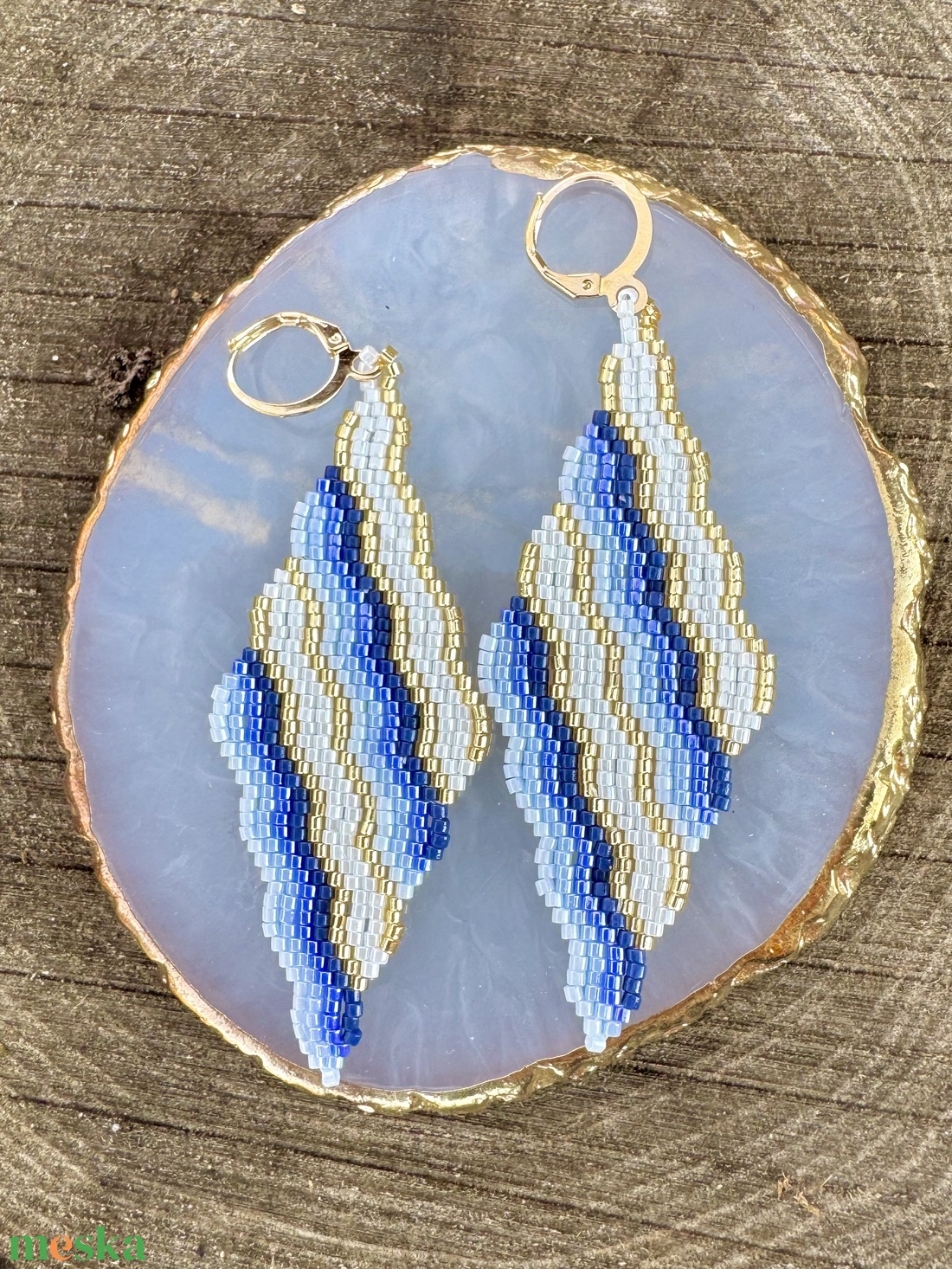 Zsuwel Dream blue JIVE EXTRA  fülbevaló - ékszer - fülbevaló - lógó fülbevaló - Meska.hu