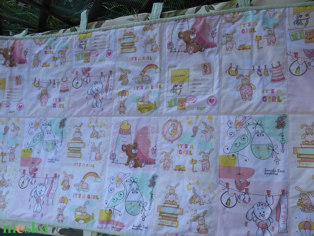 Falvédő gyerekszobába/babamintás falvédő/falvédő kislányoknak - otthon & életmód - babaszoba, gyerekszoba - Meska.hu