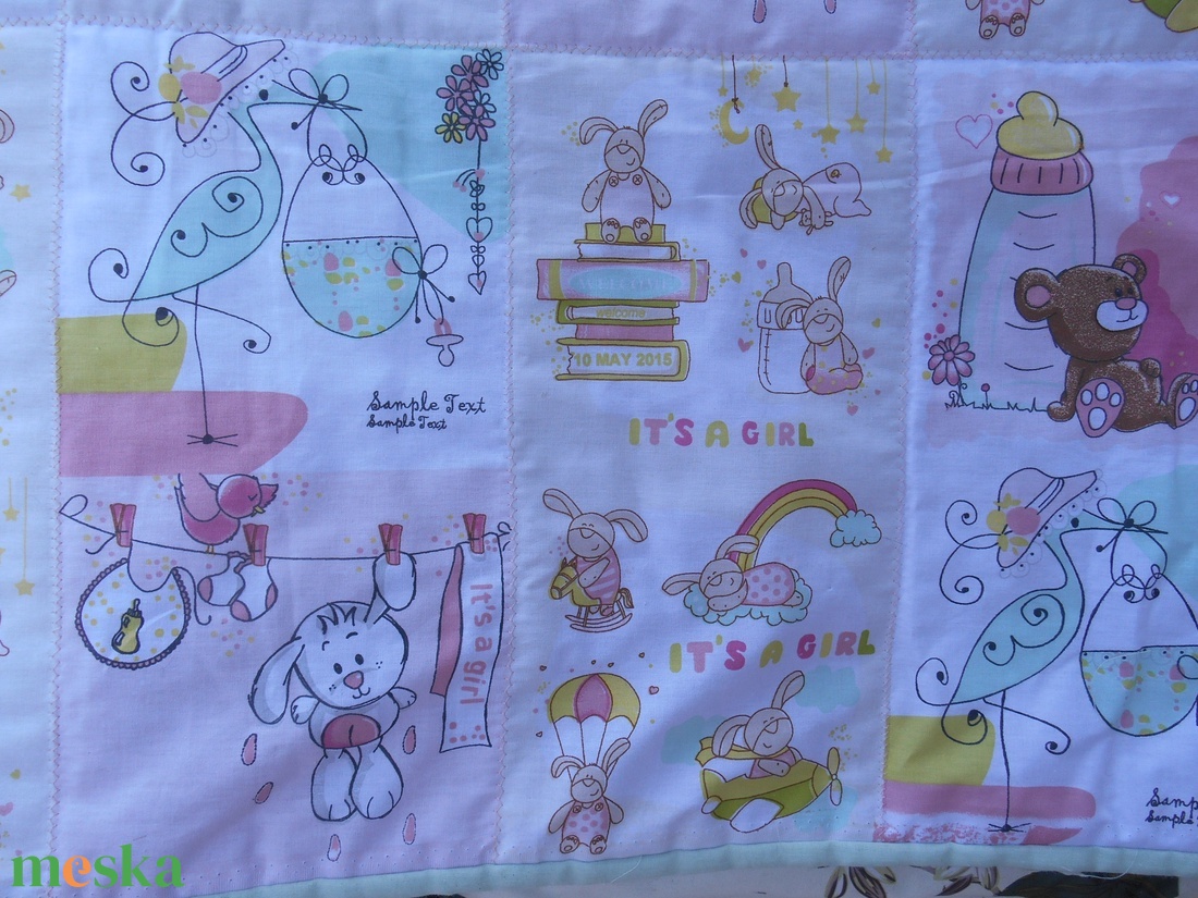 Falvédő gyerekszobába/babamintás falvédő/falvédő kislányoknak - otthon & életmód - babaszoba, gyerekszoba - Meska.hu