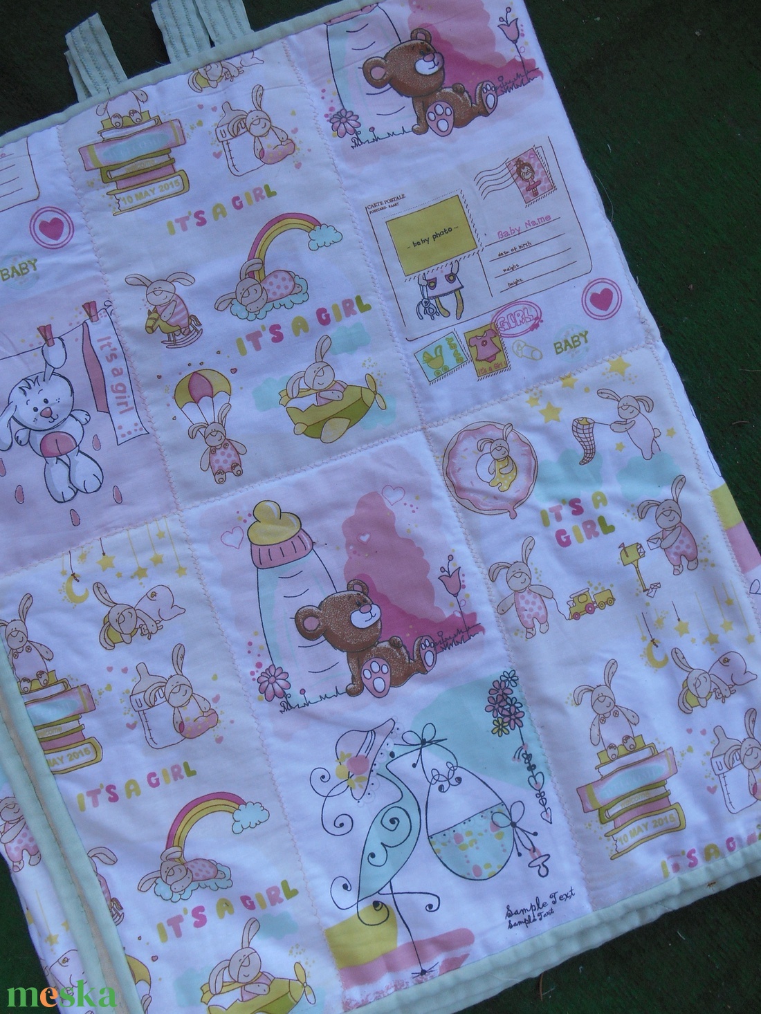 Falvédő gyerekszobába/babamintás falvédő/falvédő kislányoknak - otthon & életmód - babaszoba, gyerekszoba - Meska.hu