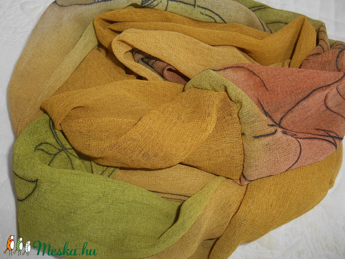 Muszlin sál - ruha & divat - sál, sapka, kendő - sál - Meska.hu