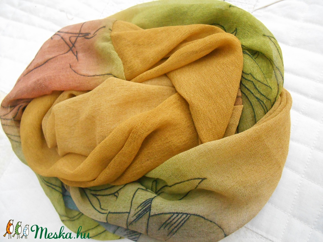 Muszlin sál - ruha & divat - sál, sapka, kendő - sál - Meska.hu