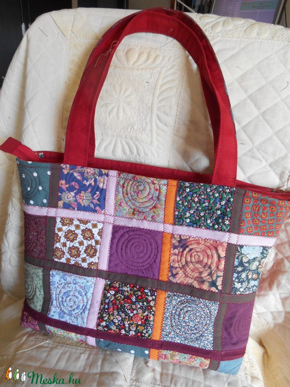 Színes patchwork táska /Kézitáka foltvarrással - táska & tok - kézitáska & válltáska - válltáska - Meska.hu Színes patchwork táska /Kézitáka foltvarrással - táska & tok - kézitáska & válltáska - válltáska - Meska.hu