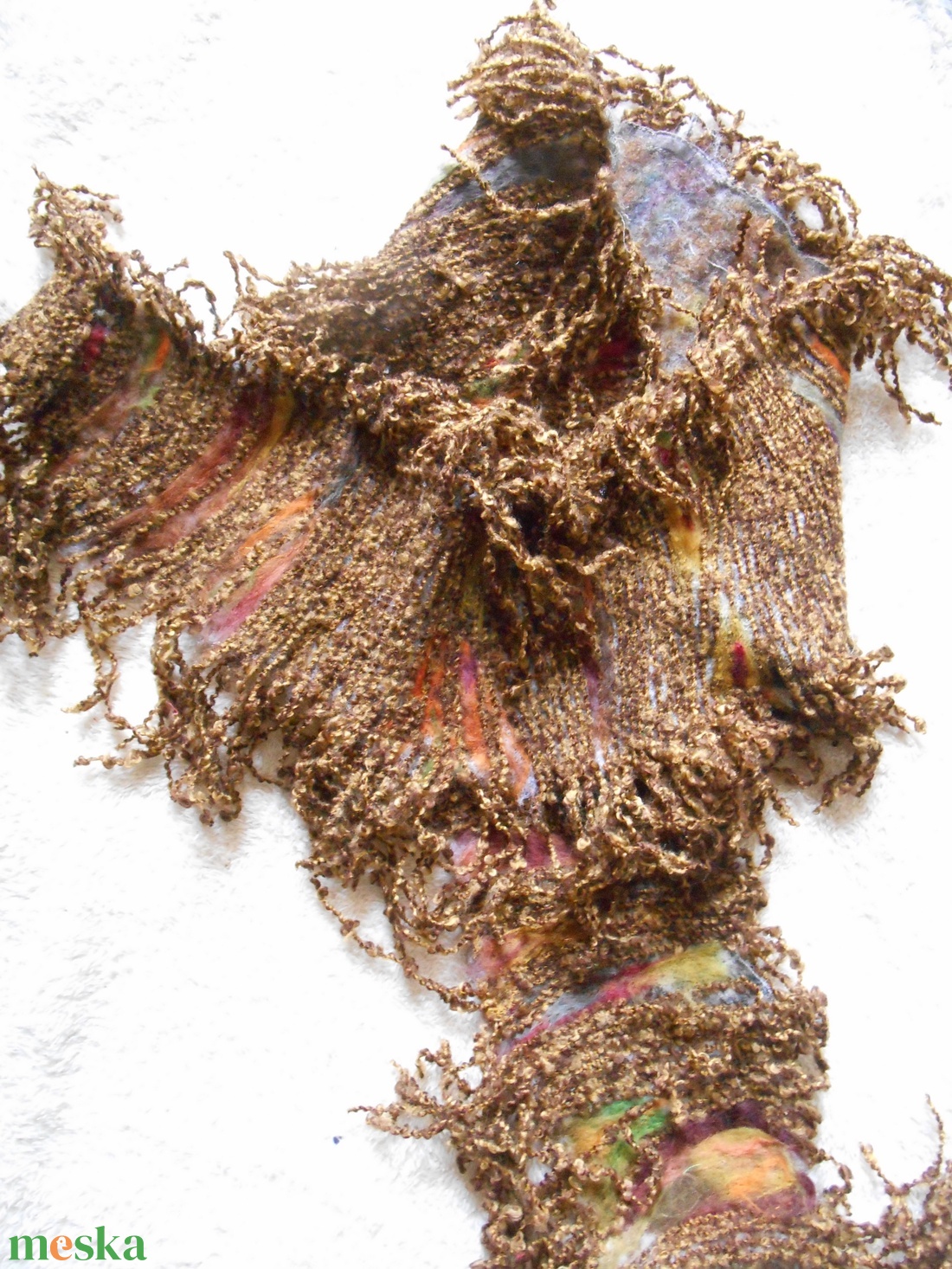 Tűnemezelt sál / különleges sál / nemezsál - ruha & divat - sál, sapka, kendő - vállkendő - Meska.hu