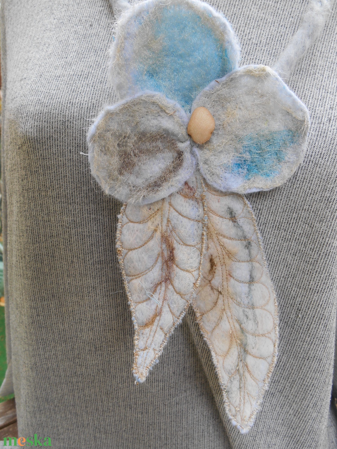 Nyaklánc / Nyakék/ Nemez nyakék / Jégvirág - ékszer - nyaklánc - hosszú nyaklánc - Meska.hu Nyaklánc / Nyakék/ Nemez nyakék / Jégvirág - ékszer - nyaklánc - hosszú nyaklánc - Meska.hu