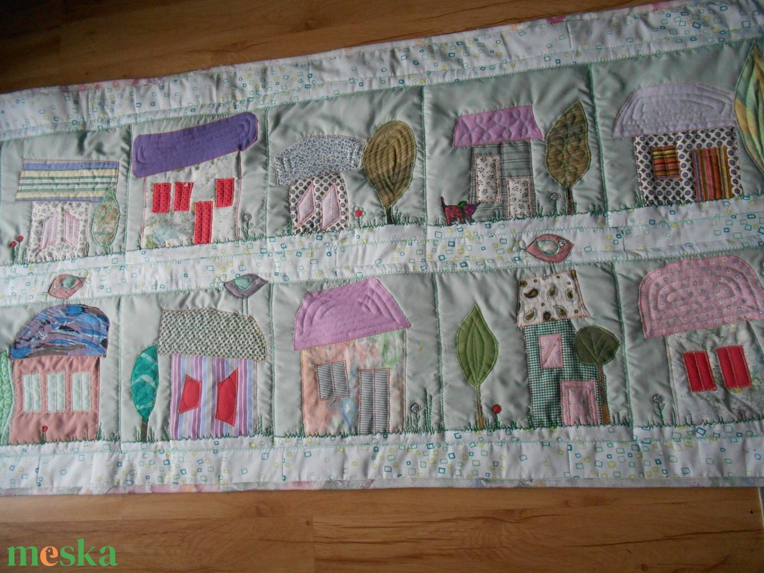 Házikós falvédő - otthon & életmód - babaszoba, gyerekszoba - falvédő gyerekszobába - Meska.hu