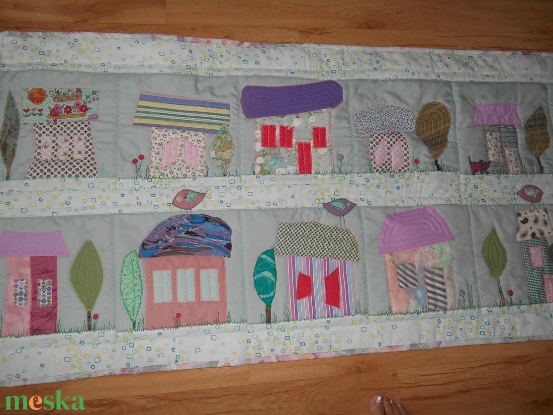 Házikós falvédő - otthon & életmód - babaszoba, gyerekszoba - falvédő gyerekszobába - Meska.hu