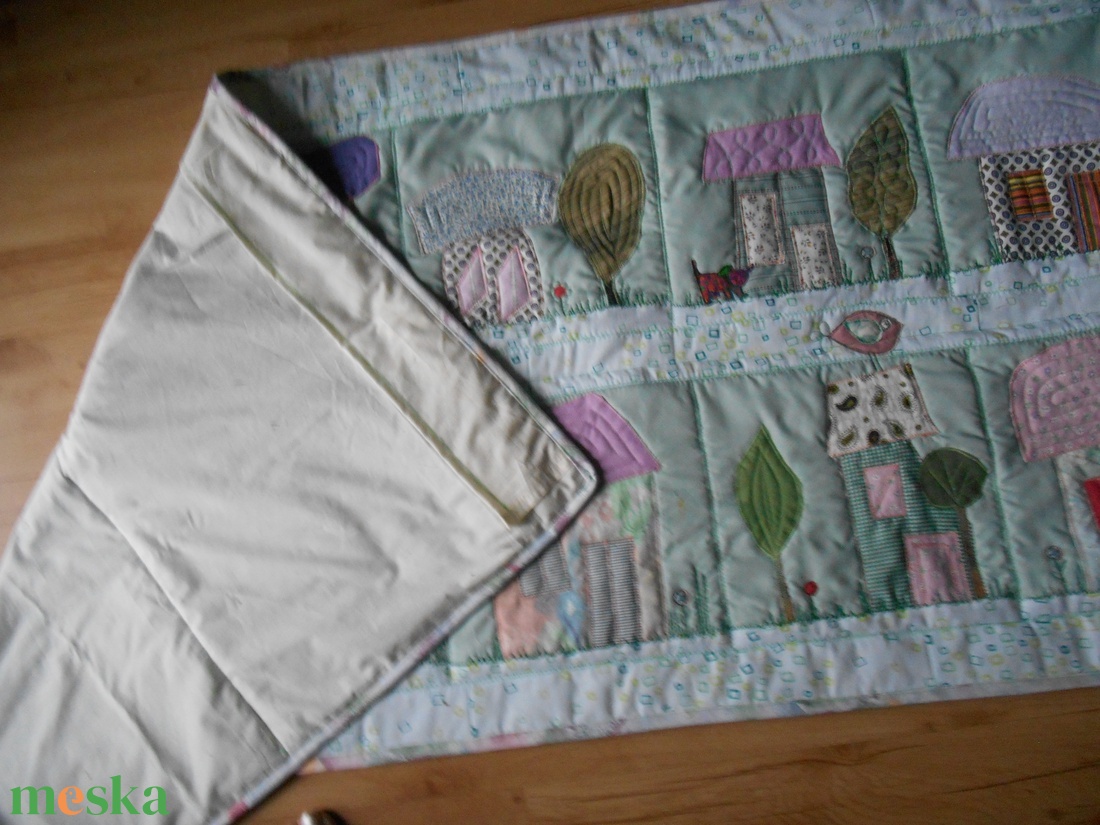 Házikós falvédő - otthon & életmód - babaszoba, gyerekszoba - falvédő gyerekszobába - Meska.hu