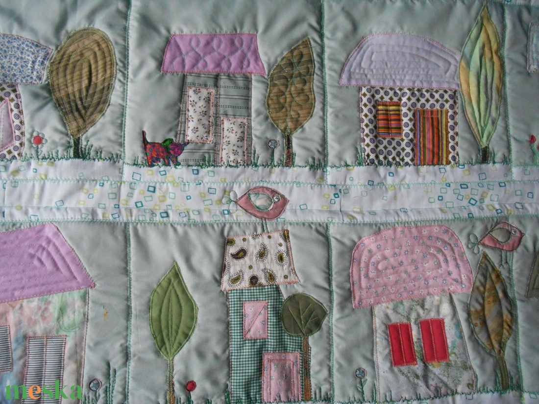 Házikós falvédő - otthon & életmód - babaszoba, gyerekszoba - falvédő gyerekszobába - Meska.hu