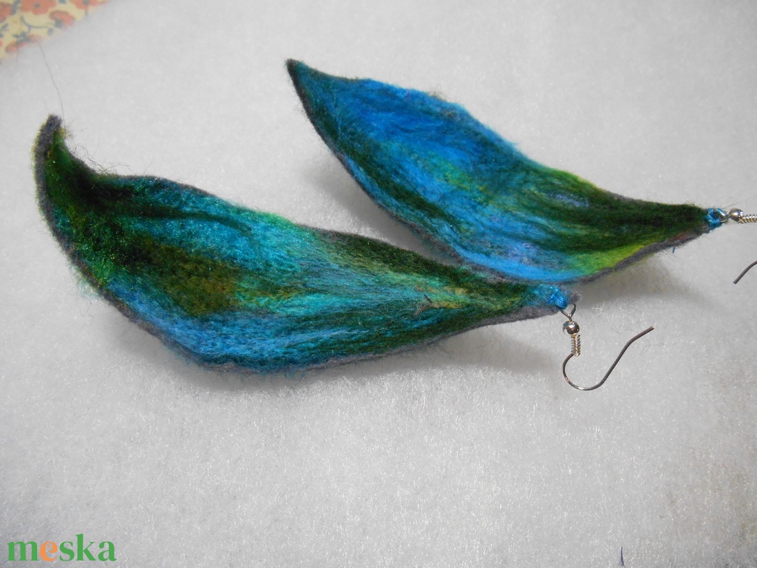 Nemezelt fülbevaló - ékszer - fülbevaló - lógó fülbevaló - Meska.hu