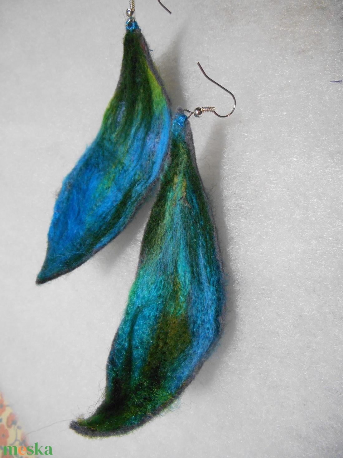 Nemezelt fülbevaló /Fülbevaló / Füli / Nemez - ékszer - fülbevaló - lógó fülbevaló - Meska.hu