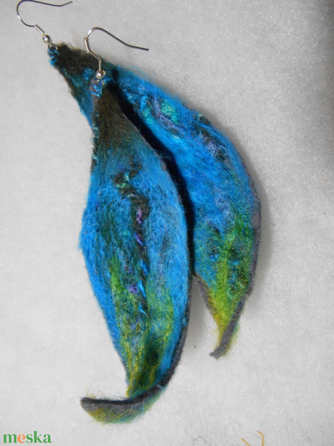 Nemezelt fülbevaló /Fülbevaló / Füli / Nemez - ékszer - fülbevaló - lógó fülbevaló - Meska.hu