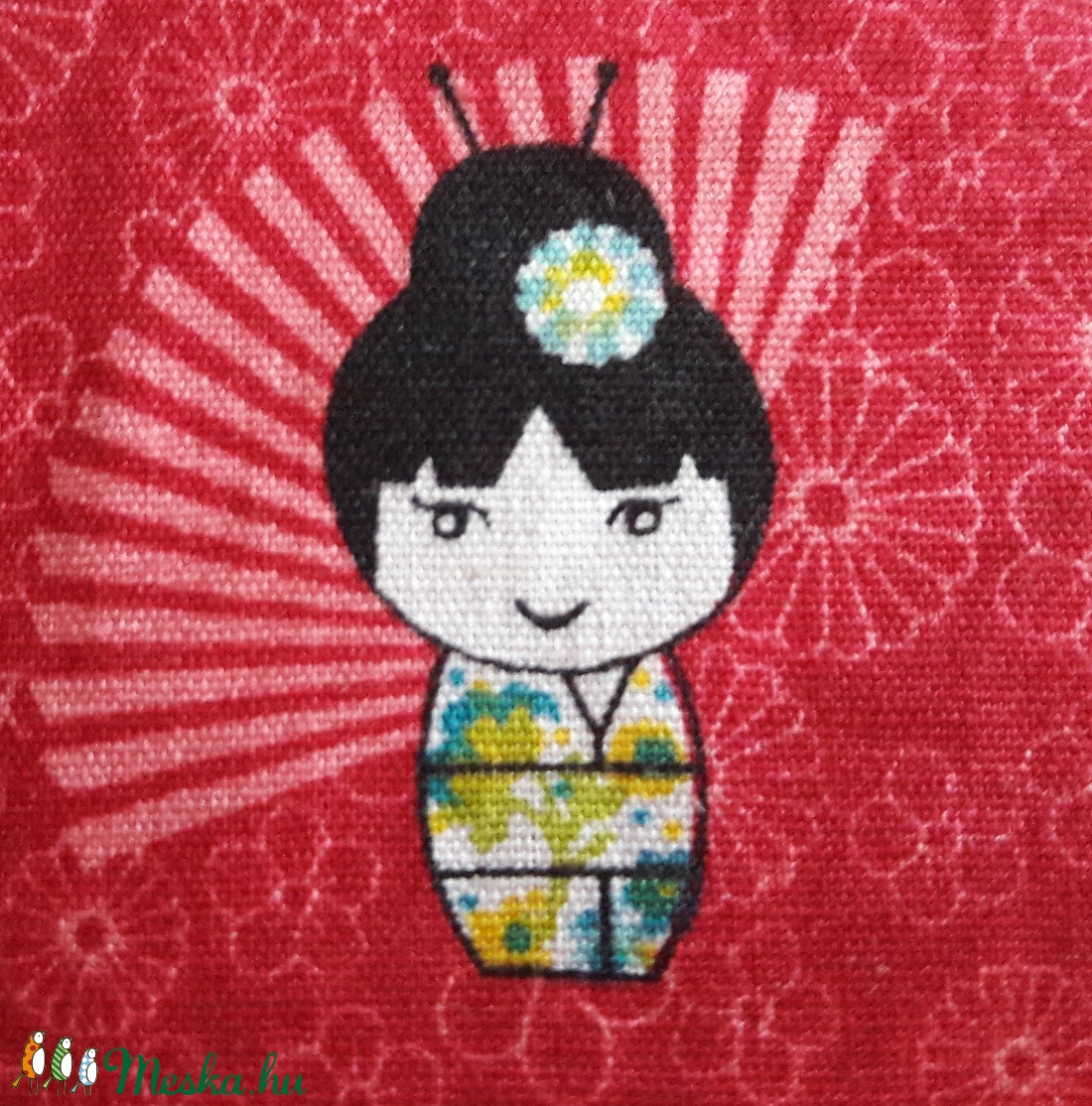 Japán kokesi mintás tolltartó - táska & tok - neszesszer - Meska.hu
