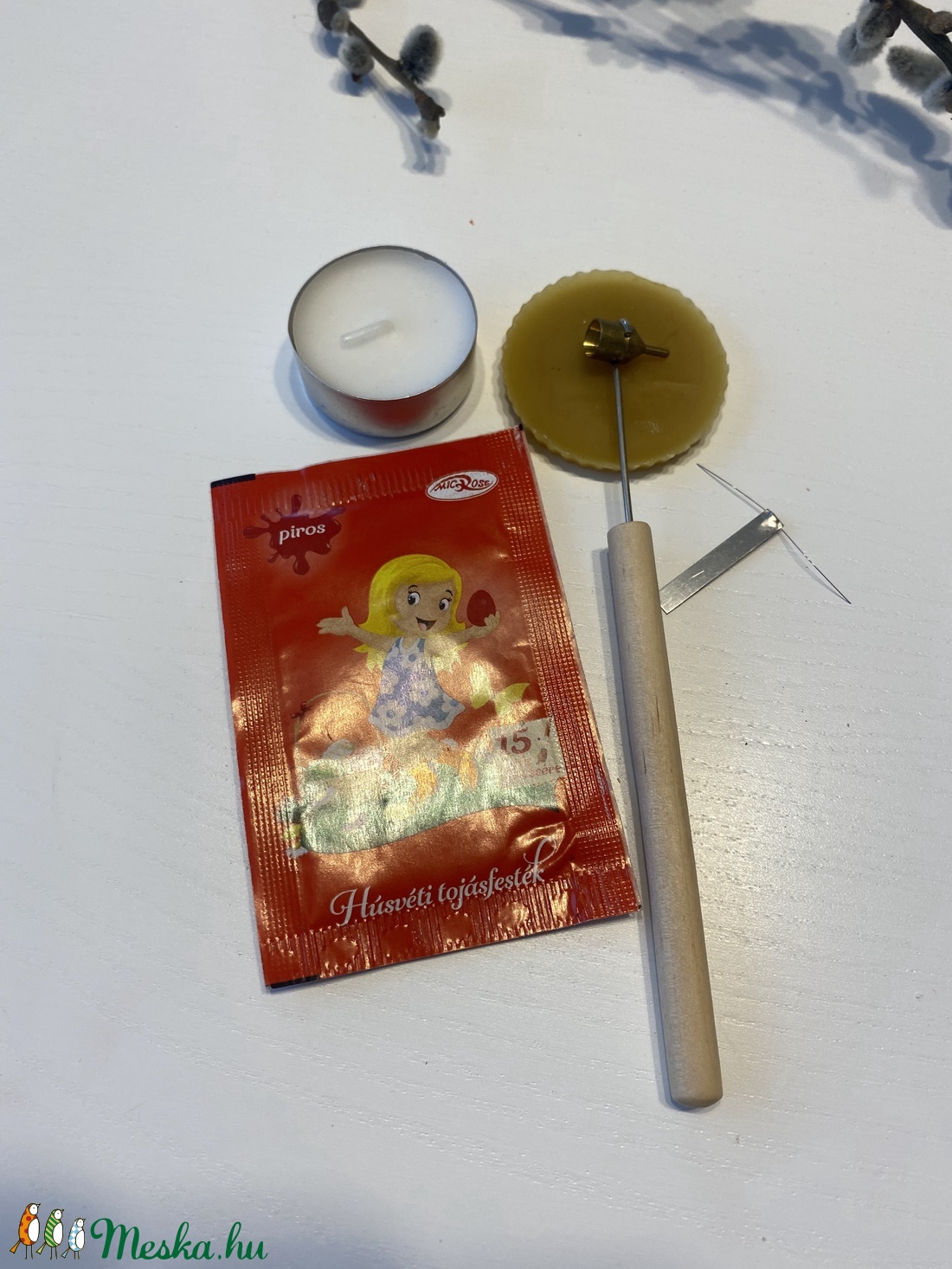 Piros tojás készítő készlet - kellékek & szerszámok - vegyes alapanyag - egyéb alapanyag - Meska.hu